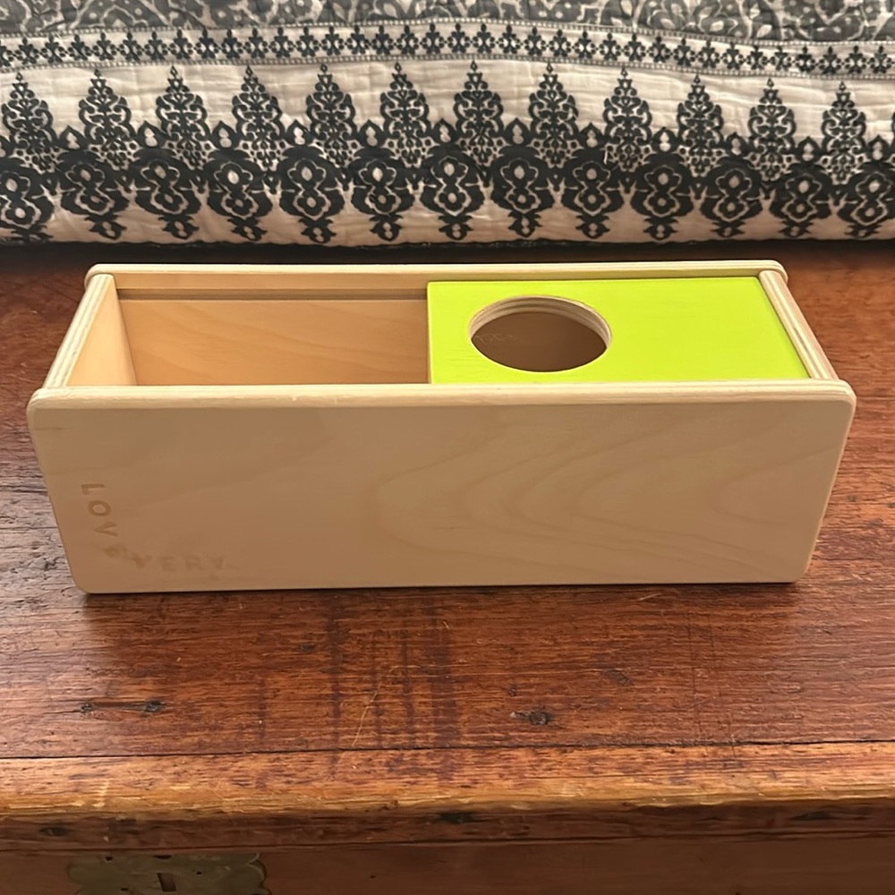 Wooden Shape Sorter Box - Green -